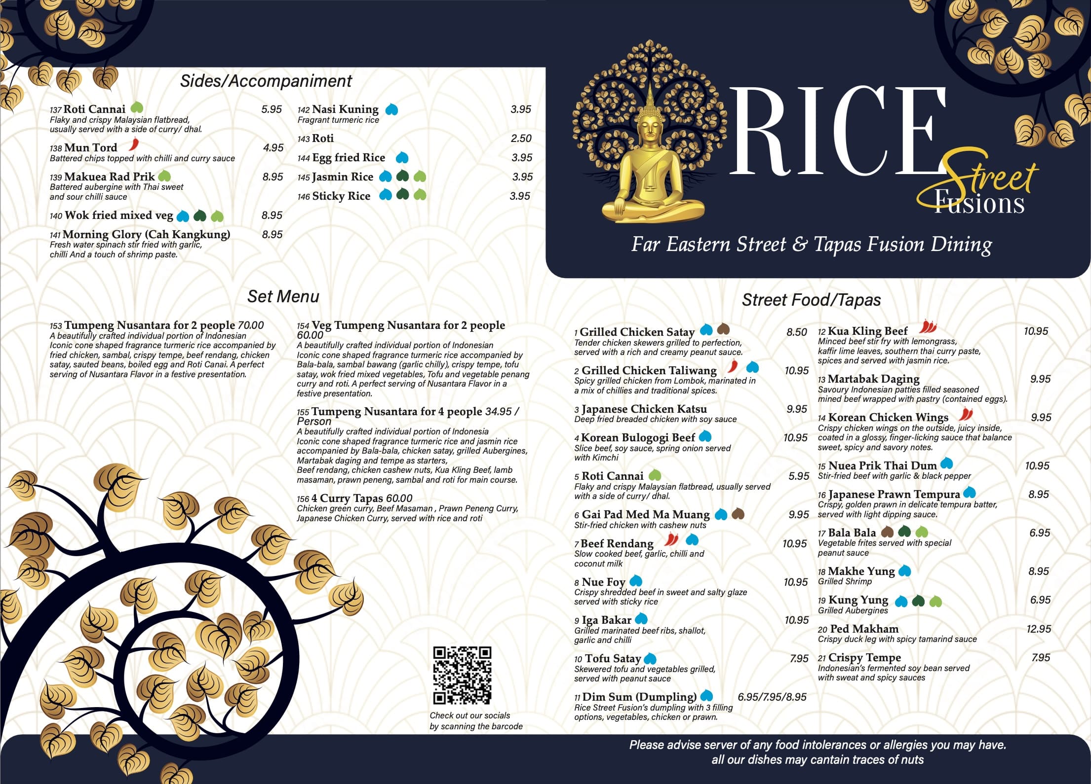 Rice Street Fusions Menu